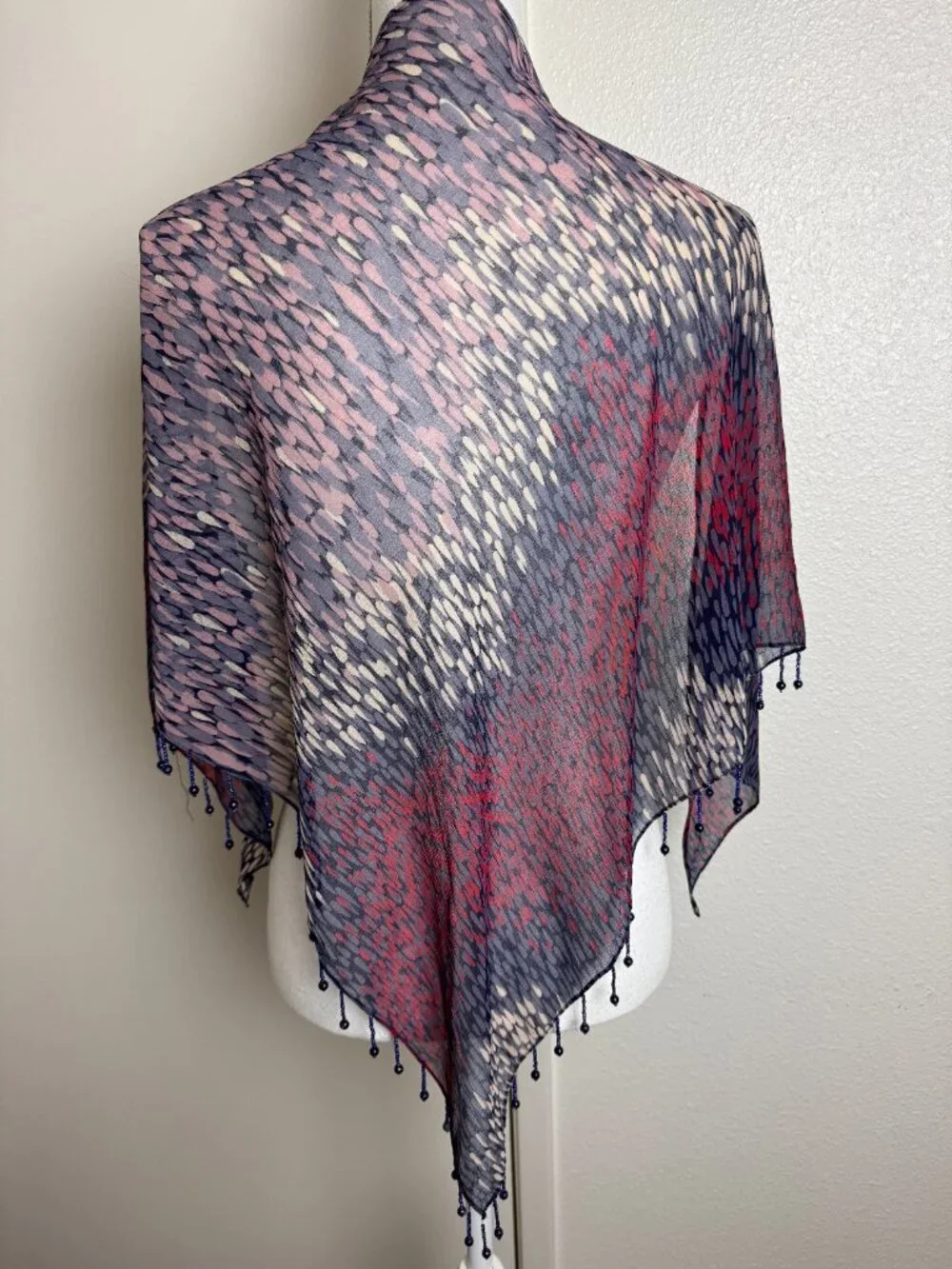 Gotelli Triangle Scarf Wrap Beads